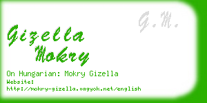 gizella mokry business card